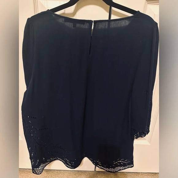 Brixon Ivy Navy top with cutout details on sleeves, side and hem L - Picture 7 of 11